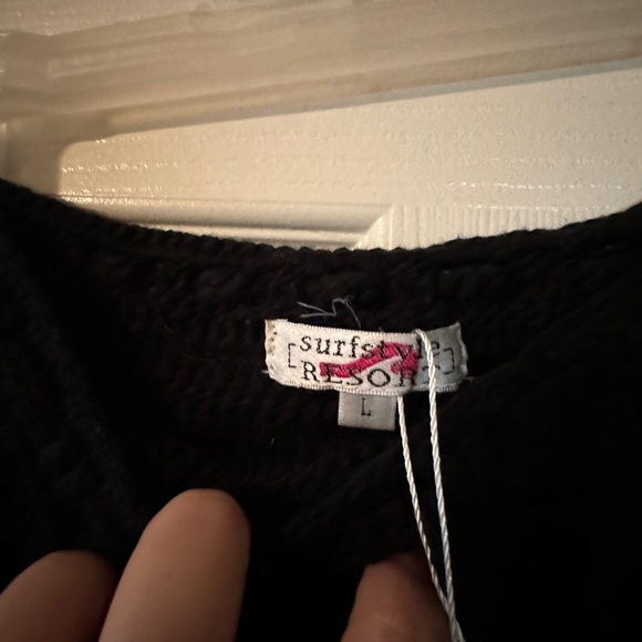 Party/Festival Black Crochet Skirt Size Large Fits Like Small - Picture 4 of 5